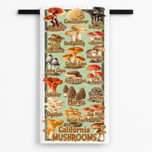 Load image into Gallery viewer, California Mushrooms Tea Towel