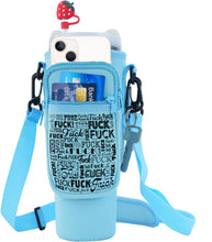 Load image into Gallery viewer, F-Bomb Cup - 40oz Stanley style Carrier with Strap and Pockets