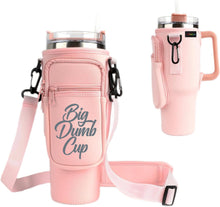 Load image into Gallery viewer, Big Dumb Cup - 40oz Stanley style Carrier with Strap and Pockets