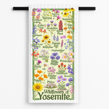 Load image into Gallery viewer, Wildflowers Of Yosemite Tea Towel