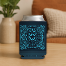 Load image into Gallery viewer, Austin Bandana Koozie featuring bold pop-culture design