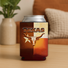 Load image into Gallery viewer, Longhorn Texas Flag Koozie by Mod Panic