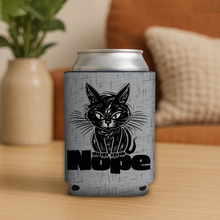 Load image into Gallery viewer, Nope Cat Koozie featuring a bold and playful design.