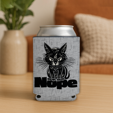 Load image into Gallery viewer, Nope Cat Koozie featuring a bold and playful design.