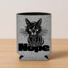 Load image into Gallery viewer, Nope Cat Koozie featuring a bold and playful design.