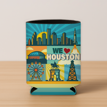 Load image into Gallery viewer, We Love Houston Koozie with bold design