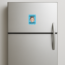 Load image into Gallery viewer, What Me Worry Magnet featuring bold and playful design