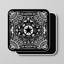 Load image into Gallery viewer, Mod Panic Bandana Magnet featuring bold, playful design