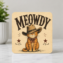 Load image into Gallery viewer, Meowdy Cat ModCore Coaster mockup
