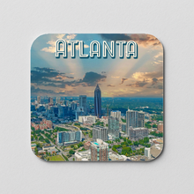 Load image into Gallery viewer, Atlanta Skyline Drone Sticker featuring bold pop-culture design