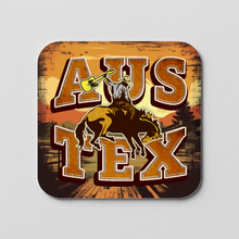 Load image into Gallery viewer, Aus Tex Sticker featuring bold pop-culture design