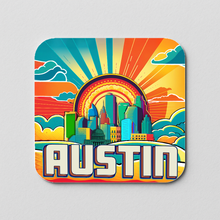 Load image into Gallery viewer, Austin Vivid Sticker featuring bold colors and pop-culture design