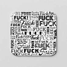 Load image into Gallery viewer, Fuck In Words Sticker featuring bold text and a playful design.