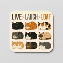 Load image into Gallery viewer, Live Laugh Loaf Sticker featuring bold pop-culture design