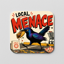 Load image into Gallery viewer, Local Menace Grackle Sticker featuring bold and playful design