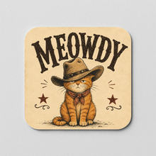 Load image into Gallery viewer, Meowdy Cat Sticker with bold and playful design
