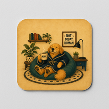 Load image into Gallery viewer, Not Today Human Dog Sticker featuring bold retro design