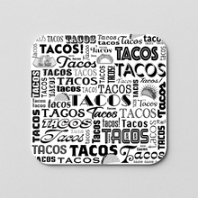 Load image into Gallery viewer, Tacos In Words Sticker with bold, colorful design