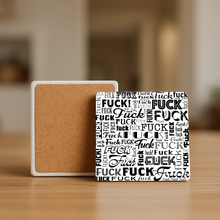 Load image into Gallery viewer, Fuck In Words Stone Coaster - Stylish and witty home decor