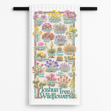 Load image into Gallery viewer, Joshua Tree Wildflowers Tea Towel featuring bold, colorful design