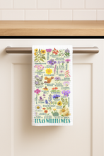 Load image into Gallery viewer, Texas Wildflowers Tea Towel showcasing vibrant floral designs