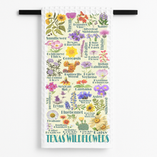Load image into Gallery viewer, Texas Wildflowers Tea Towel showcasing vibrant floral designs