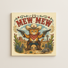Load image into Gallery viewer, Mew Mew Wall Print featuring bold, retro-future design