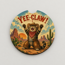Load image into Gallery viewer, Yee Claw Cat car coaster product mockup