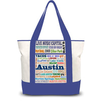 Load image into Gallery viewer, Austin Texas In Words Tote Bag

