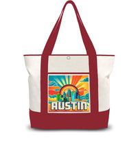 Load image into Gallery viewer, Austin Texas Vivid Skyline Tote Bag

