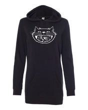 Load image into Gallery viewer, Austin Black Cat Hoodie Dress
