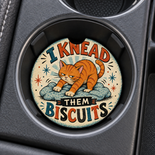 Load image into Gallery viewer, I Knead Them Biscuits Car Coaster mockup
