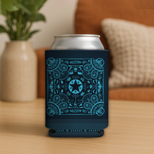 Load image into Gallery viewer, Austin Bandana Koozie featuring bold pop-culture design
