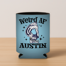 Load image into Gallery viewer, Austin Texas Weird AF Koozie featuring bold design and vibrant colors
