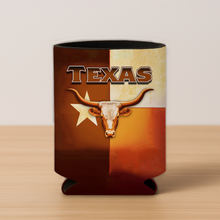 Load image into Gallery viewer, Longhorn Texas Flag Koozie by Mod Panic

