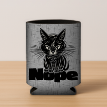 Load image into Gallery viewer, Nope Cat Koozie featuring a bold and playful design.

