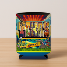 Load image into Gallery viewer, Texas Howdy Y'All Koozie featuring bold retro design
