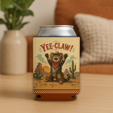 Load image into Gallery viewer, Yee Claw Cowboy Cat Koozie mockup
