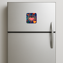Load image into Gallery viewer, Austin Cat Magnet featuring bold pop-culture design
