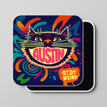 Load image into Gallery viewer, Austin Cat Magnet featuring bold pop-culture design
