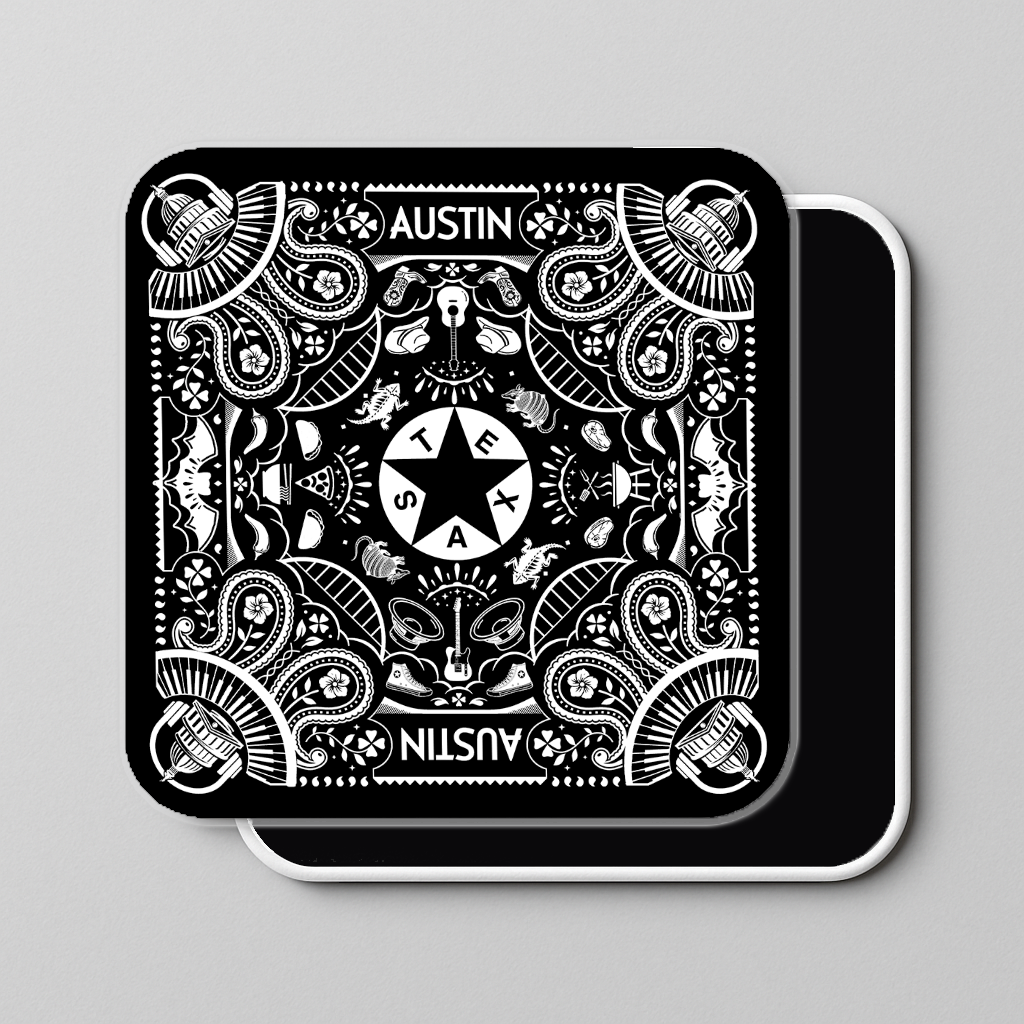 Mod Panic Bandana Magnet featuring bold, playful design