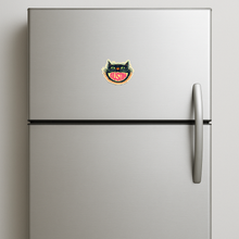 Load image into Gallery viewer, Austin Cat Magnet featuring bold pop-culture design
