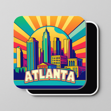 Load image into Gallery viewer, Atlanta Vivid Sunrise Magnet featuring bold pop-culture design
