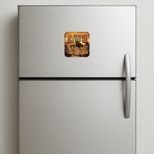 Load image into Gallery viewer, Aus Tex Magnet featuring bold retro design

