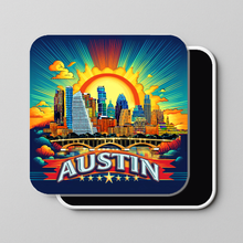 Load image into Gallery viewer, Austin Sunrise Magnet showcasing vibrant colors and bold design
