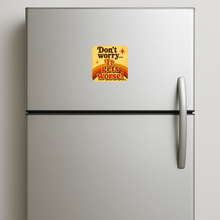 Load image into Gallery viewer, Don't Worry, It Gets Worse! Magnet - Bold retro-future design
