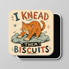 Load image into Gallery viewer, I Need Them Biscuits Cat Magnet featuring a whimsical cat design
