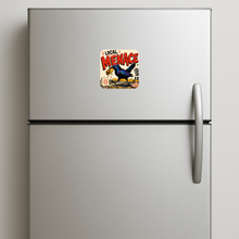 Load image into Gallery viewer, Local Menace Grackle Magnet featuring bold design
