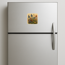 Load image into Gallery viewer, Petals And Wings Magnet with a bold, colorful design
