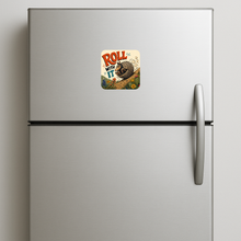 Load image into Gallery viewer, Playful Roll With It Texas Armadillo Magnet by Mod Panic
